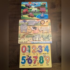 Set Of 3 Wooden Puzzles